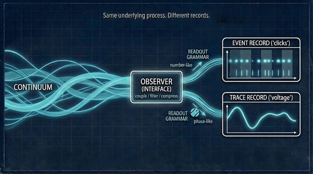 Continuum to Observer to Record