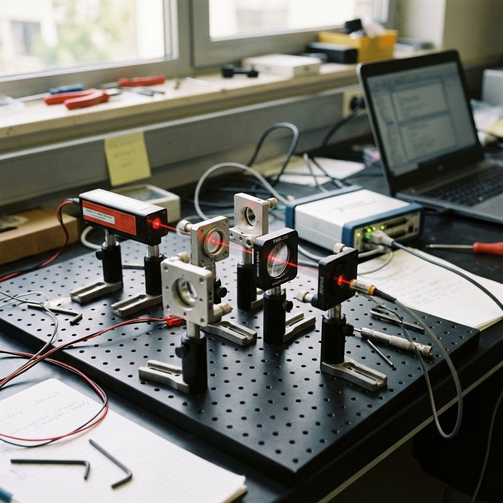Optical Test Bench Setup